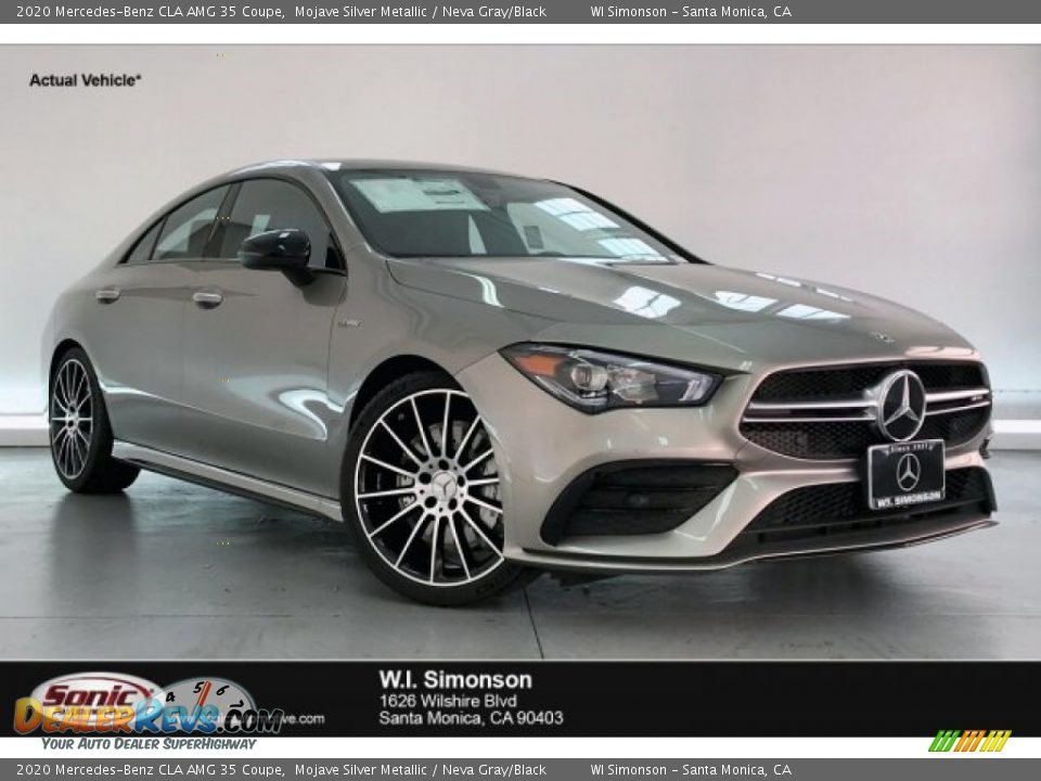 2020 Mercedes-Benz CLA AMG 35 Coupe Mojave Silver Metallic / Neva Gray/Black Photo #1