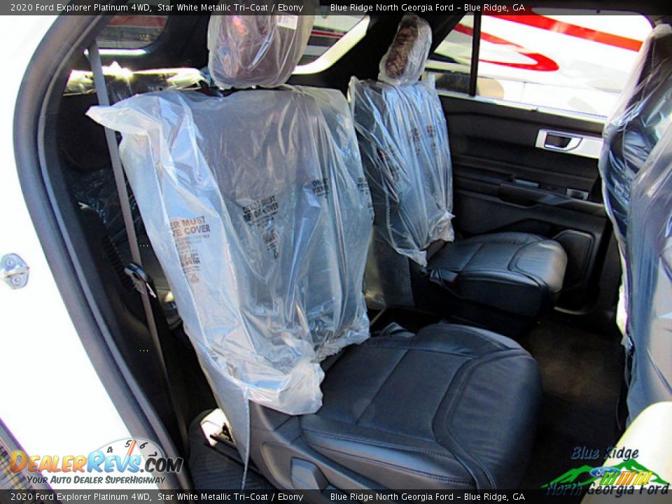 2020 Ford Explorer Platinum 4WD Star White Metallic Tri-Coat / Ebony Photo #12
