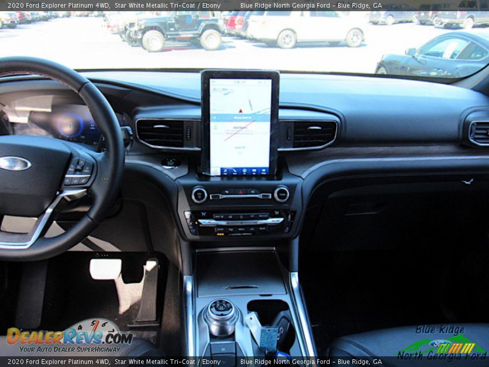 2020 Ford Explorer Platinum 4WD Star White Metallic Tri-Coat / Ebony Photo #17