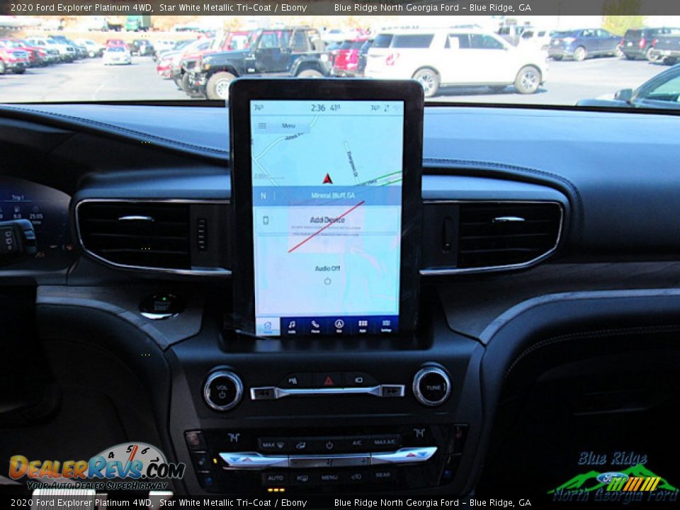 2020 Ford Explorer Platinum 4WD Star White Metallic Tri-Coat / Ebony Photo #20