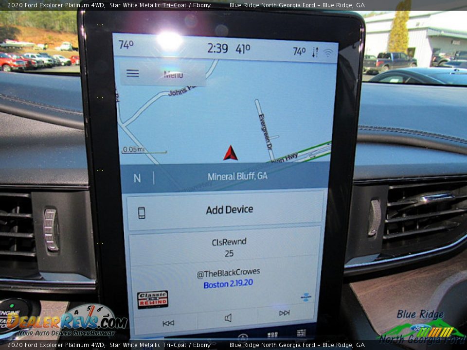 2020 Ford Explorer Platinum 4WD Star White Metallic Tri-Coat / Ebony Photo #21