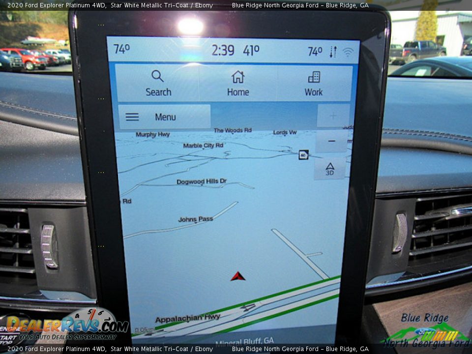 2020 Ford Explorer Platinum 4WD Star White Metallic Tri-Coat / Ebony Photo #22