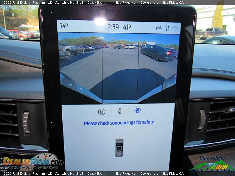 2020 Ford Explorer Platinum 4WD Star White Metallic Tri-Coat / Ebony Photo #24