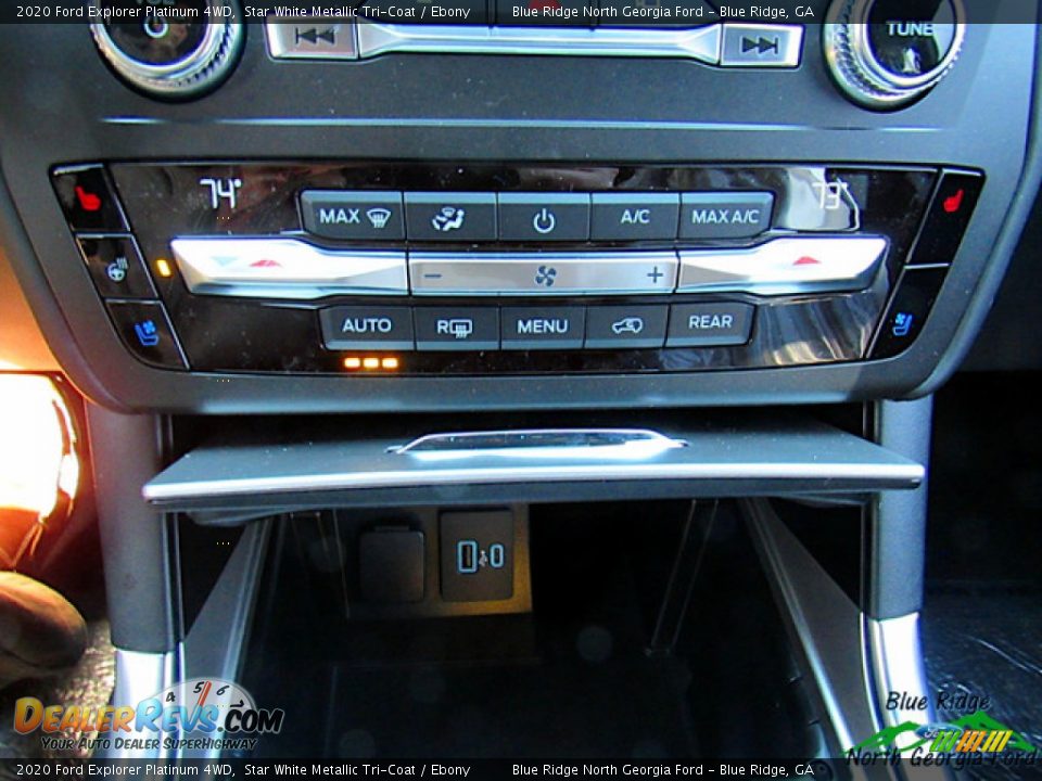 2020 Ford Explorer Platinum 4WD Star White Metallic Tri-Coat / Ebony Photo #25
