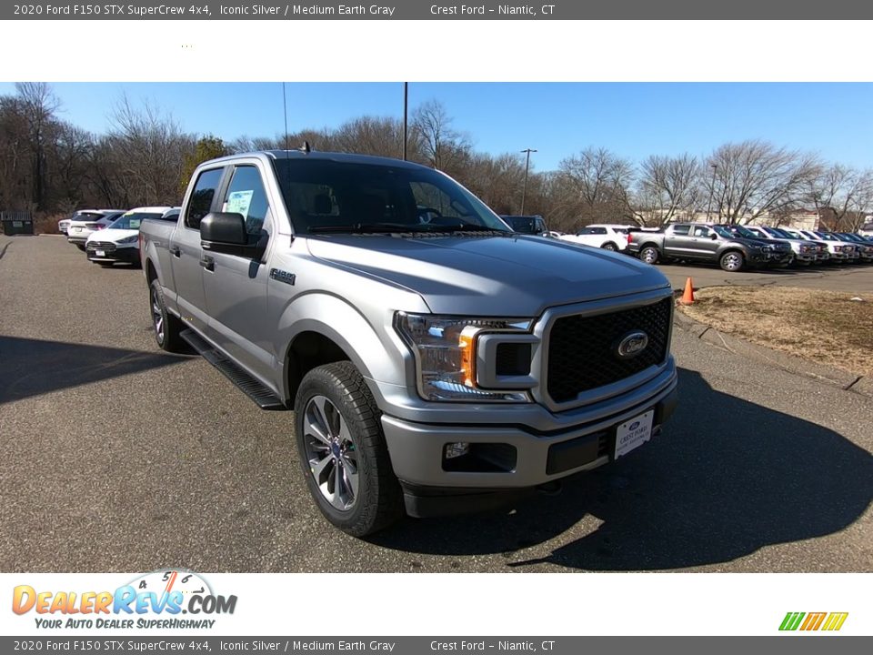 2020 Ford F150 STX SuperCrew 4x4 Iconic Silver / Medium Earth Gray Photo #1