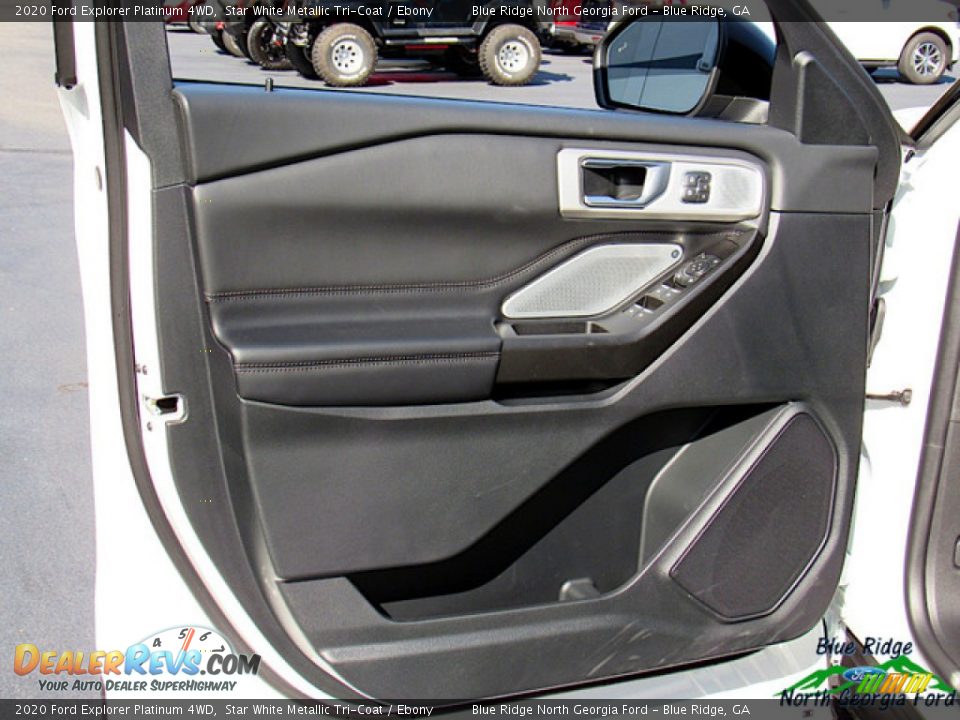 2020 Ford Explorer Platinum 4WD Star White Metallic Tri-Coat / Ebony Photo #28