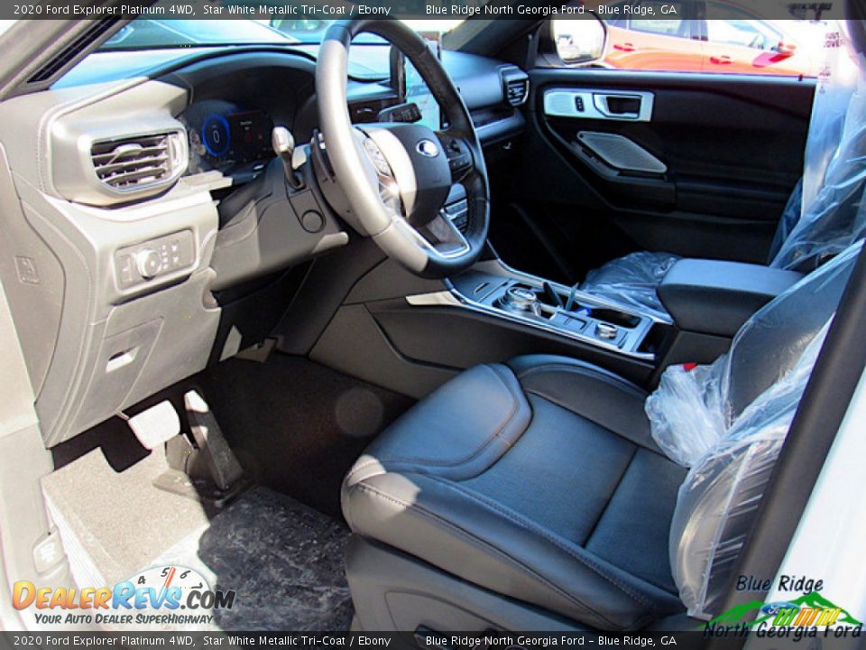 2020 Ford Explorer Platinum 4WD Star White Metallic Tri-Coat / Ebony Photo #29