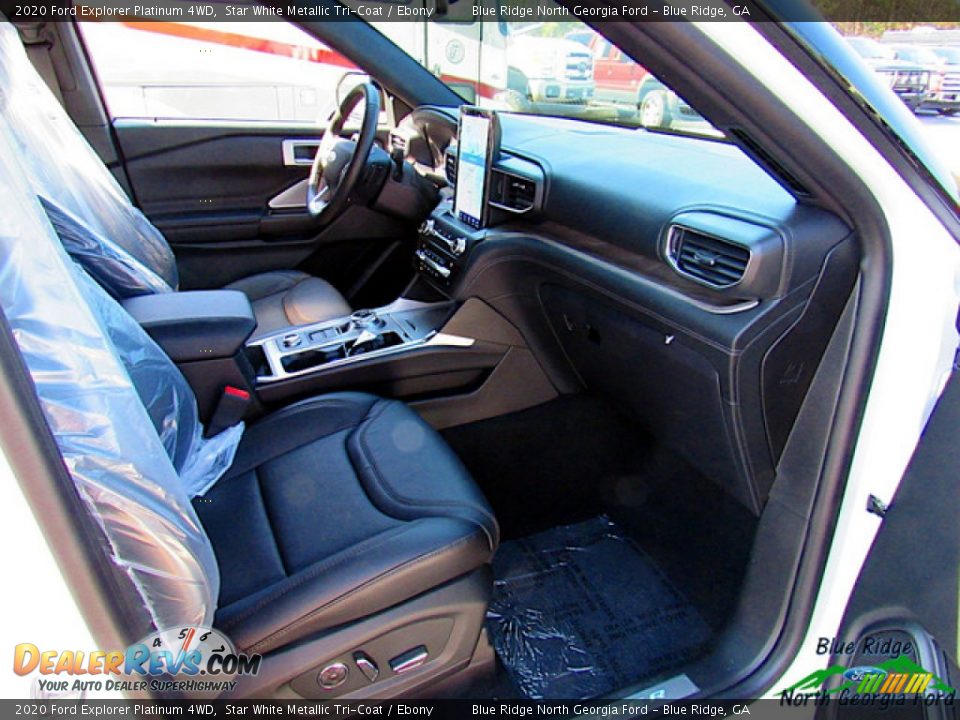 2020 Ford Explorer Platinum 4WD Star White Metallic Tri-Coat / Ebony Photo #30