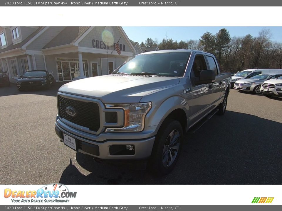 2020 Ford F150 STX SuperCrew 4x4 Iconic Silver / Medium Earth Gray Photo #3