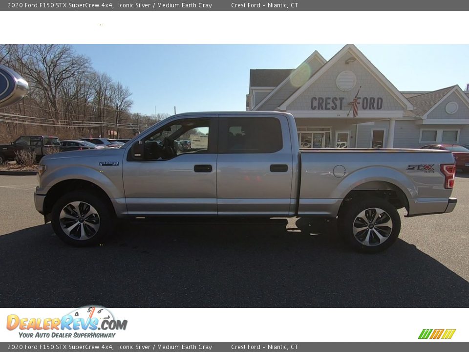 2020 Ford F150 STX SuperCrew 4x4 Iconic Silver / Medium Earth Gray Photo #4