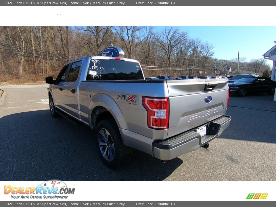 2020 Ford F150 STX SuperCrew 4x4 Iconic Silver / Medium Earth Gray Photo #5