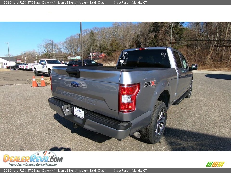 2020 Ford F150 STX SuperCrew 4x4 Iconic Silver / Medium Earth Gray Photo #7