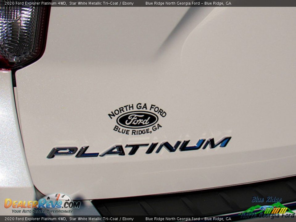 2020 Ford Explorer Platinum 4WD Star White Metallic Tri-Coat / Ebony Photo #36