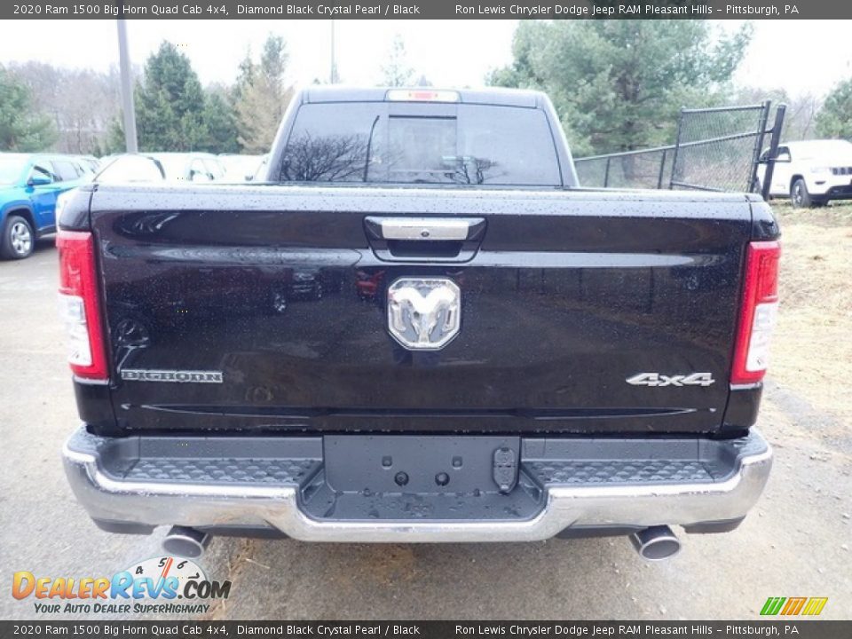 2020 Ram 1500 Big Horn Quad Cab 4x4 Diamond Black Crystal Pearl / Black Photo #4