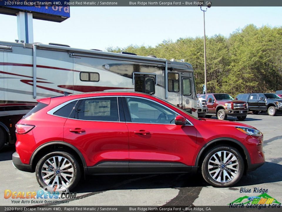 2020 Ford Escape Titanium 4WD Rapid Red Metallic / Sandstone Photo #6