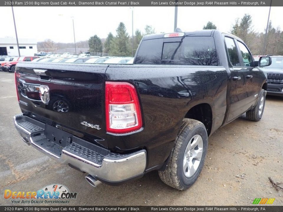2020 Ram 1500 Big Horn Quad Cab 4x4 Diamond Black Crystal Pearl / Black Photo #5