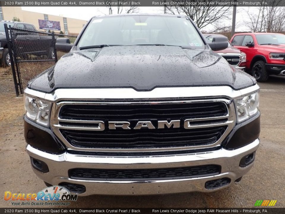 2020 Ram 1500 Big Horn Quad Cab 4x4 Diamond Black Crystal Pearl / Black Photo #7