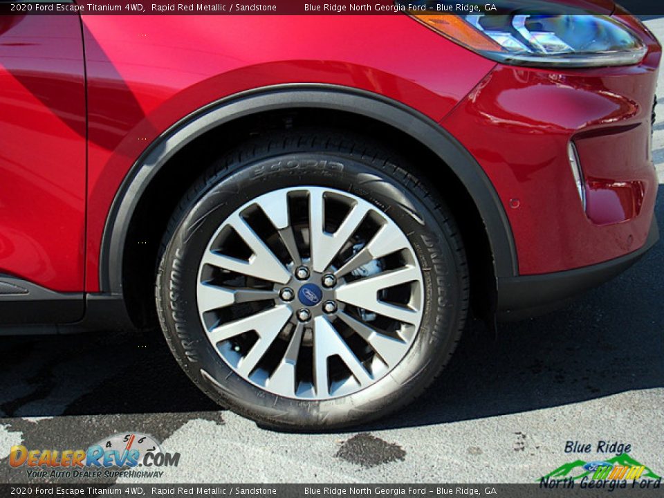 2020 Ford Escape Titanium 4WD Rapid Red Metallic / Sandstone Photo #9