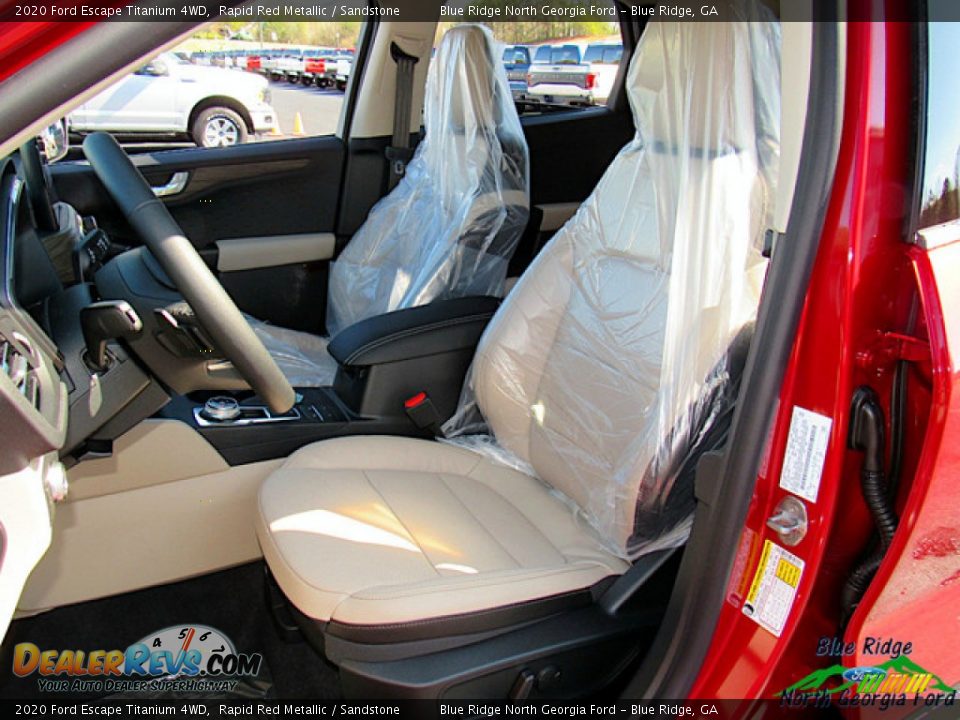 2020 Ford Escape Titanium 4WD Rapid Red Metallic / Sandstone Photo #10