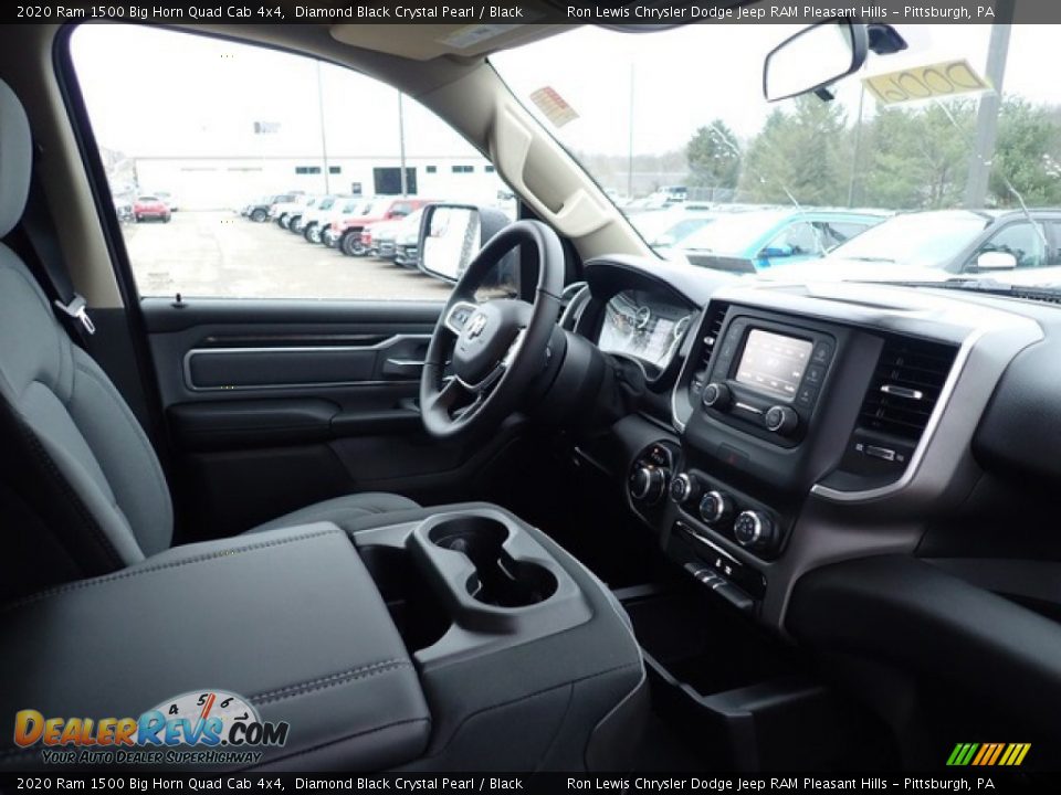 2020 Ram 1500 Big Horn Quad Cab 4x4 Diamond Black Crystal Pearl / Black Photo #9