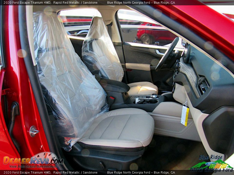 2020 Ford Escape Titanium 4WD Rapid Red Metallic / Sandstone Photo #11