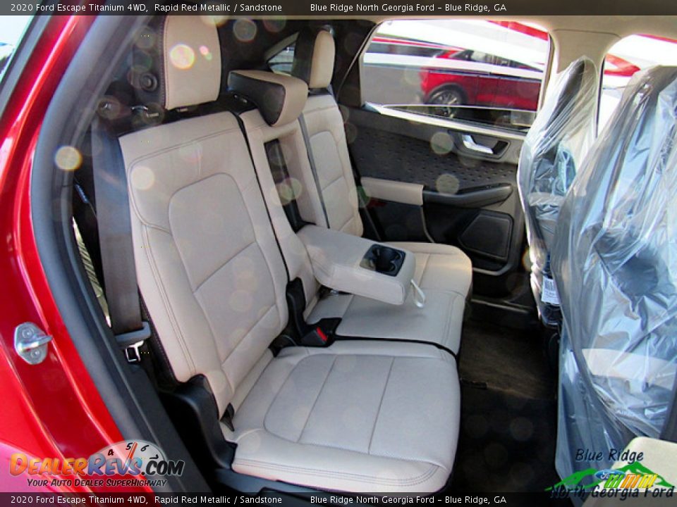 2020 Ford Escape Titanium 4WD Rapid Red Metallic / Sandstone Photo #12