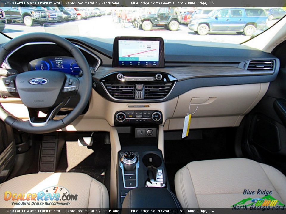 2020 Ford Escape Titanium 4WD Rapid Red Metallic / Sandstone Photo #15