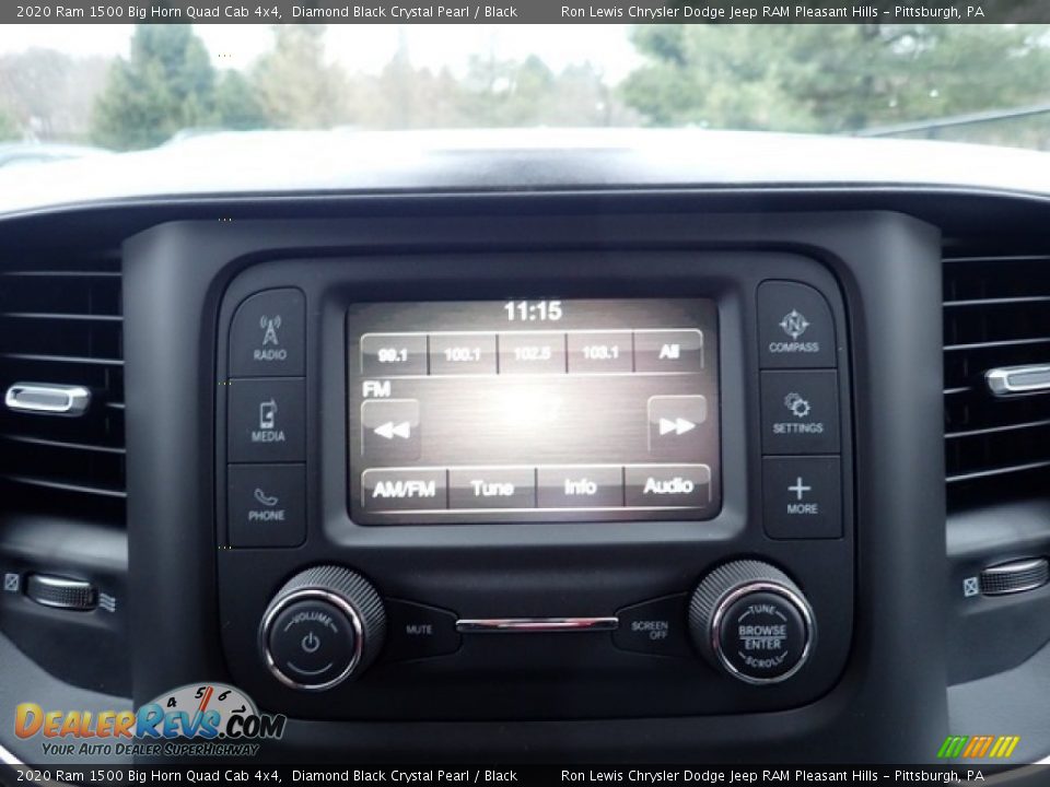 2020 Ram 1500 Big Horn Quad Cab 4x4 Diamond Black Crystal Pearl / Black Photo #15