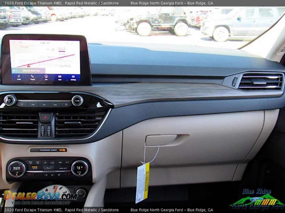 2020 Ford Escape Titanium 4WD Rapid Red Metallic / Sandstone Photo #16