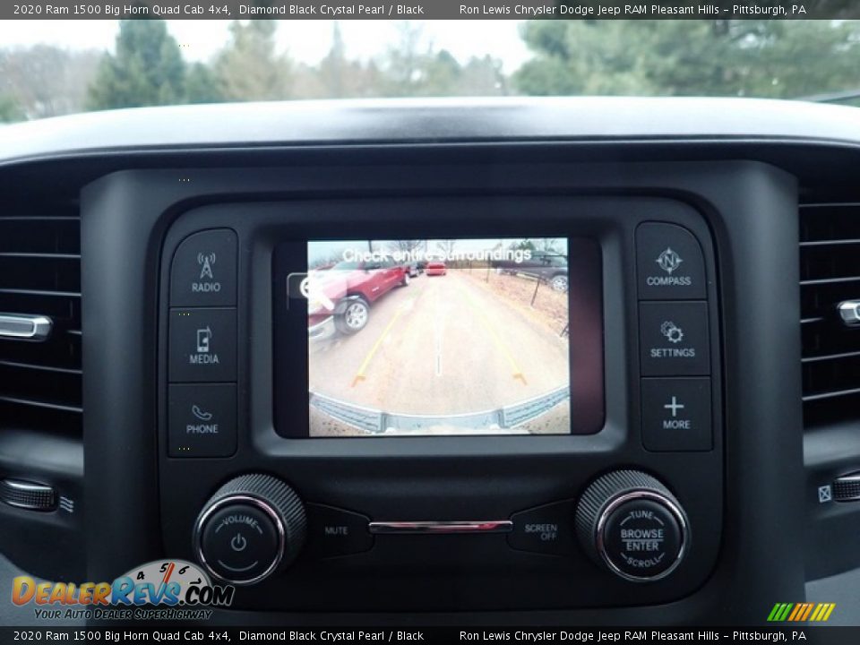 2020 Ram 1500 Big Horn Quad Cab 4x4 Diamond Black Crystal Pearl / Black Photo #16