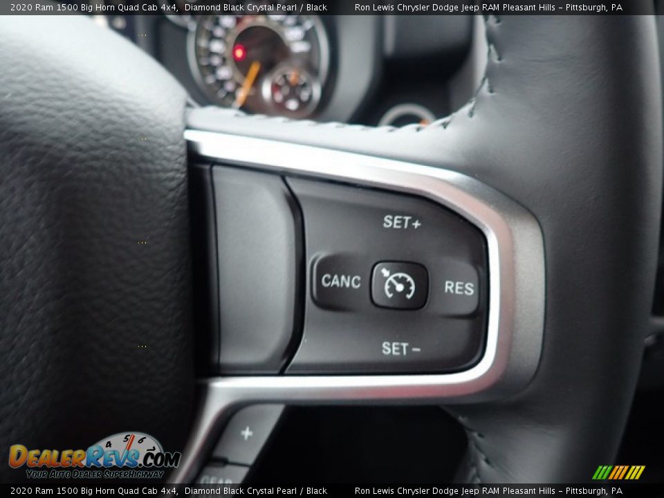 2020 Ram 1500 Big Horn Quad Cab 4x4 Diamond Black Crystal Pearl / Black Photo #17