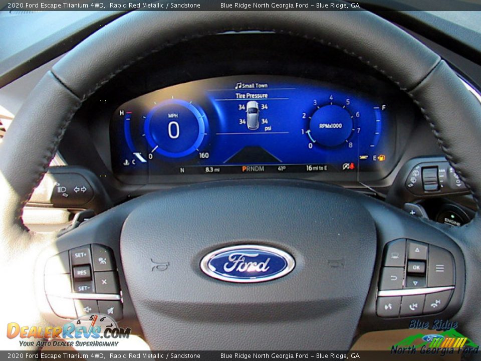 2020 Ford Escape Titanium 4WD Rapid Red Metallic / Sandstone Photo #17