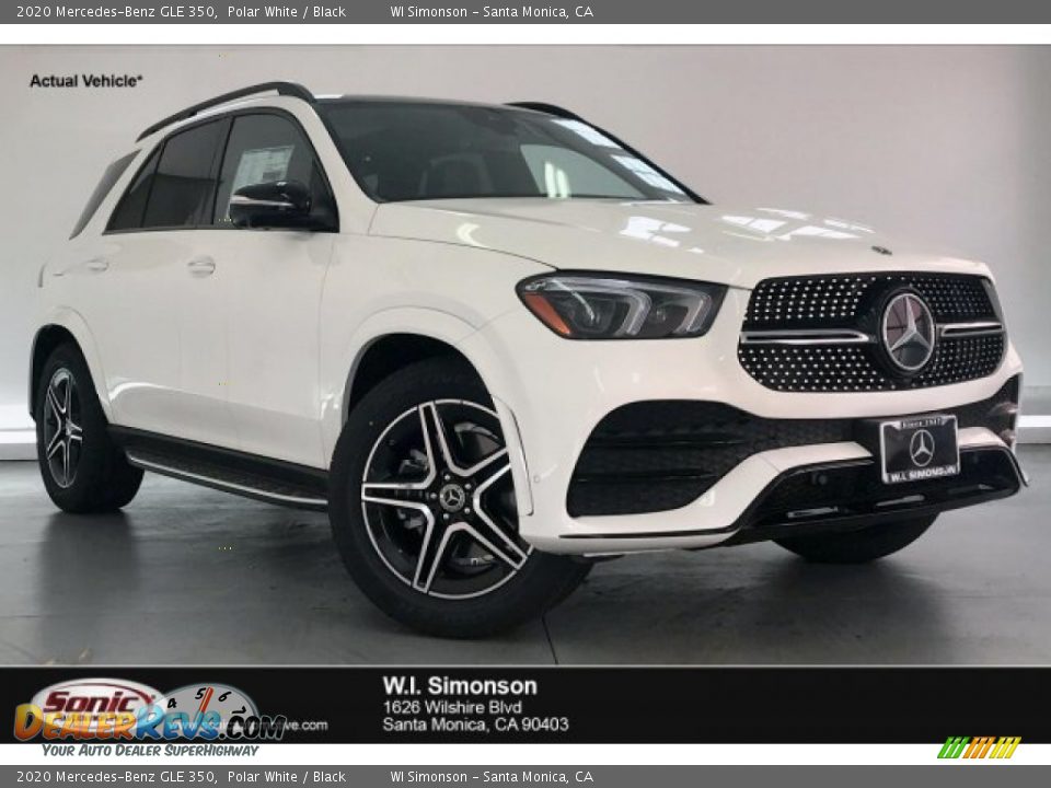 2020 Mercedes-Benz GLE 350 Polar White / Black Photo #1