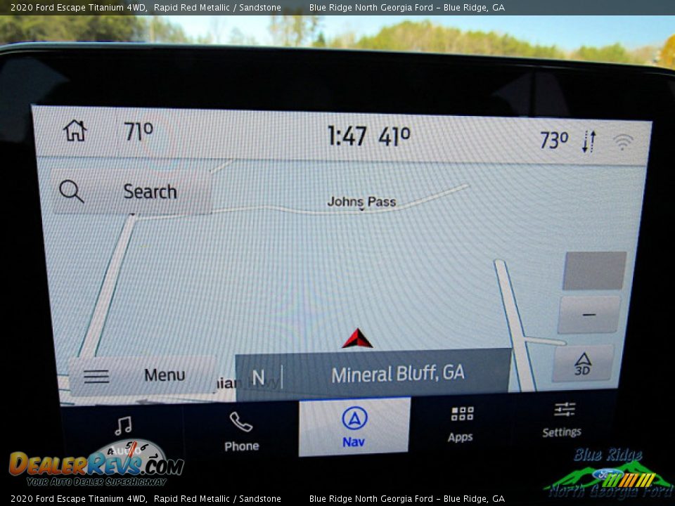 2020 Ford Escape Titanium 4WD Rapid Red Metallic / Sandstone Photo #20