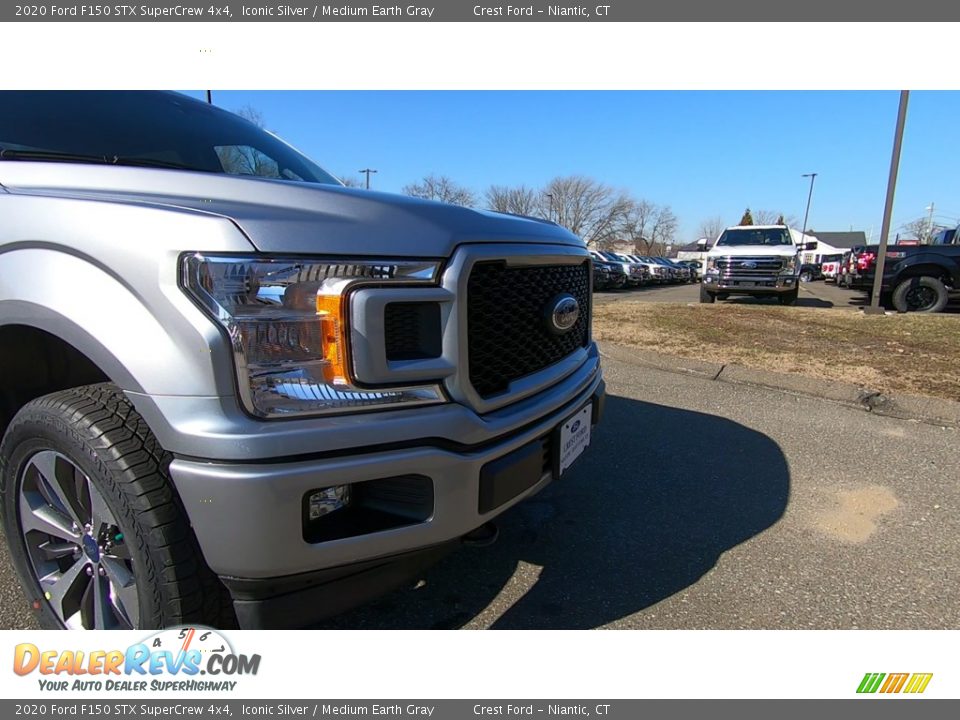 2020 Ford F150 STX SuperCrew 4x4 Iconic Silver / Medium Earth Gray Photo #27