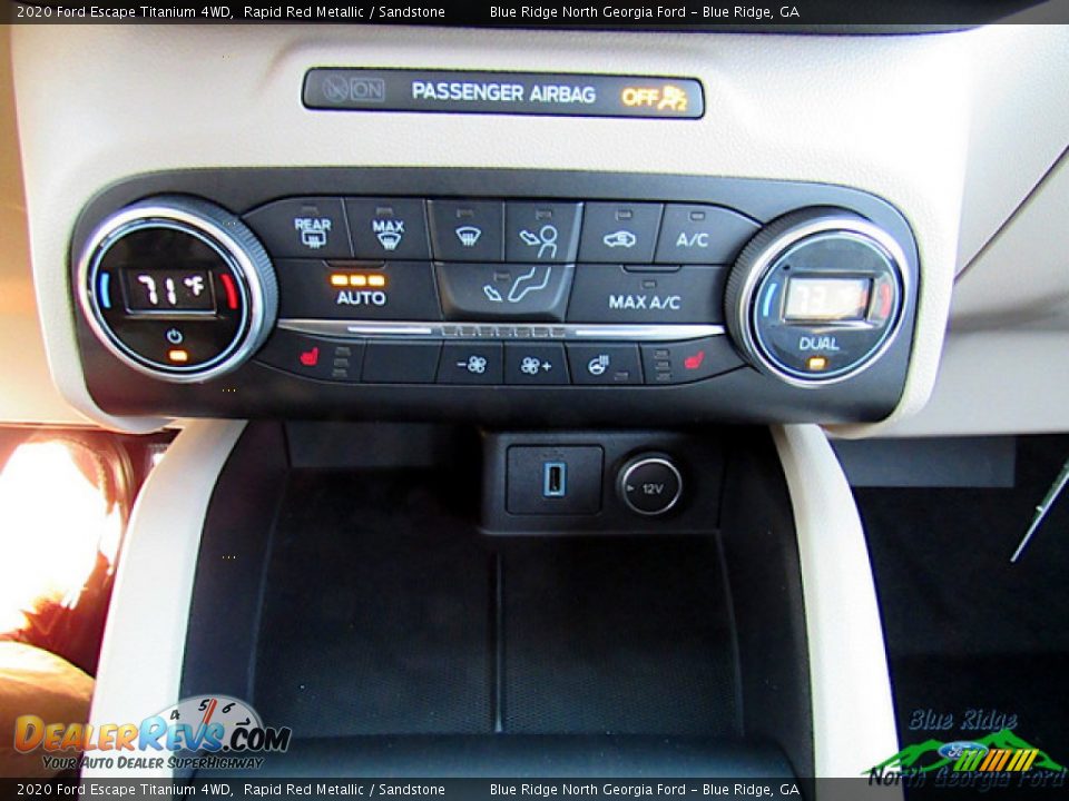 2020 Ford Escape Titanium 4WD Rapid Red Metallic / Sandstone Photo #22