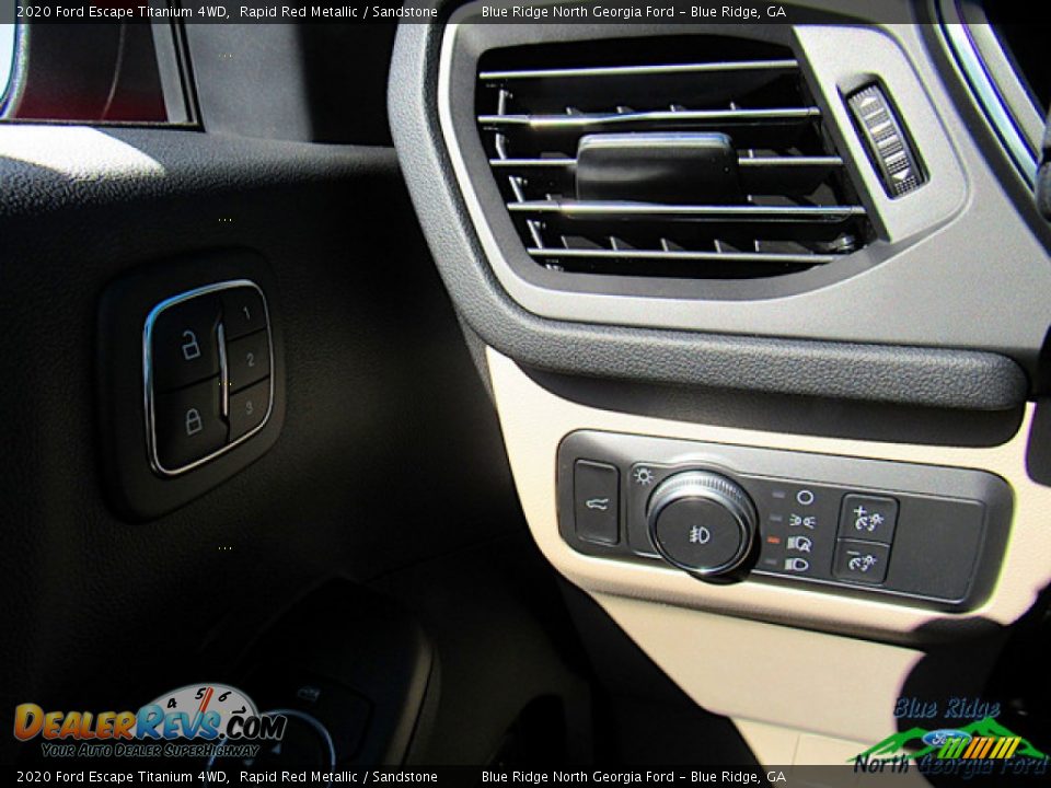 2020 Ford Escape Titanium 4WD Rapid Red Metallic / Sandstone Photo #23