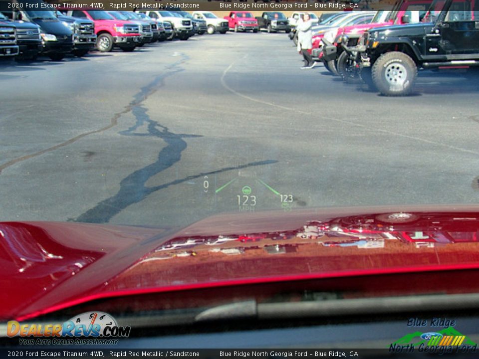 2020 Ford Escape Titanium 4WD Rapid Red Metallic / Sandstone Photo #24