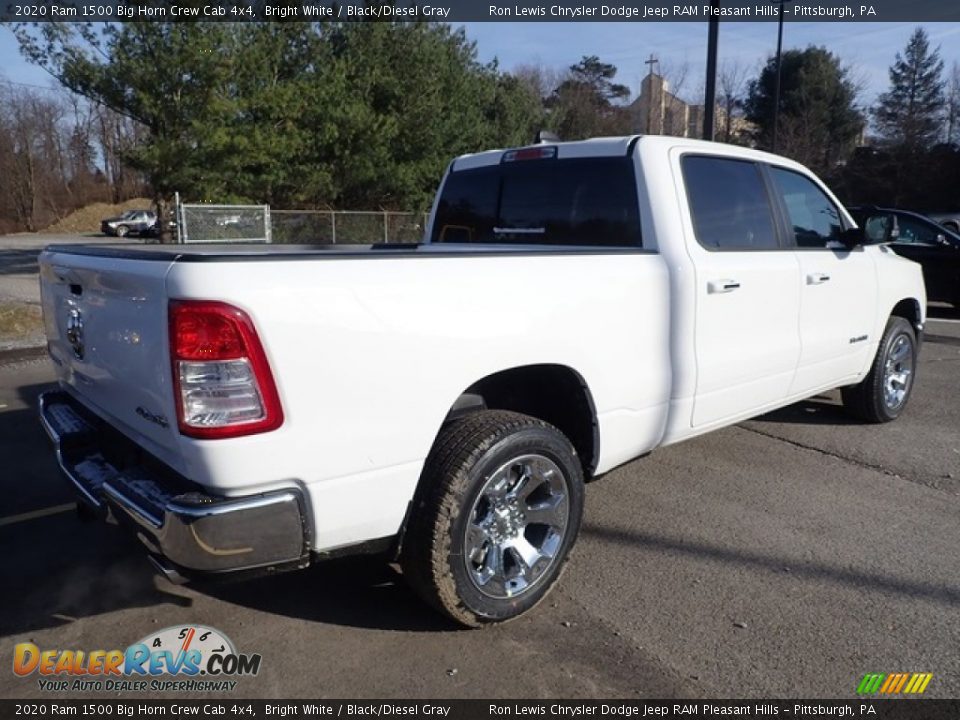 2020 Ram 1500 Big Horn Crew Cab 4x4 Bright White / Black/Diesel Gray Photo #5