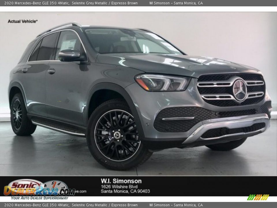 2020 Mercedes-Benz GLE 350 4Matic Selenite Grey Metallic / Espresso Brown Photo #1