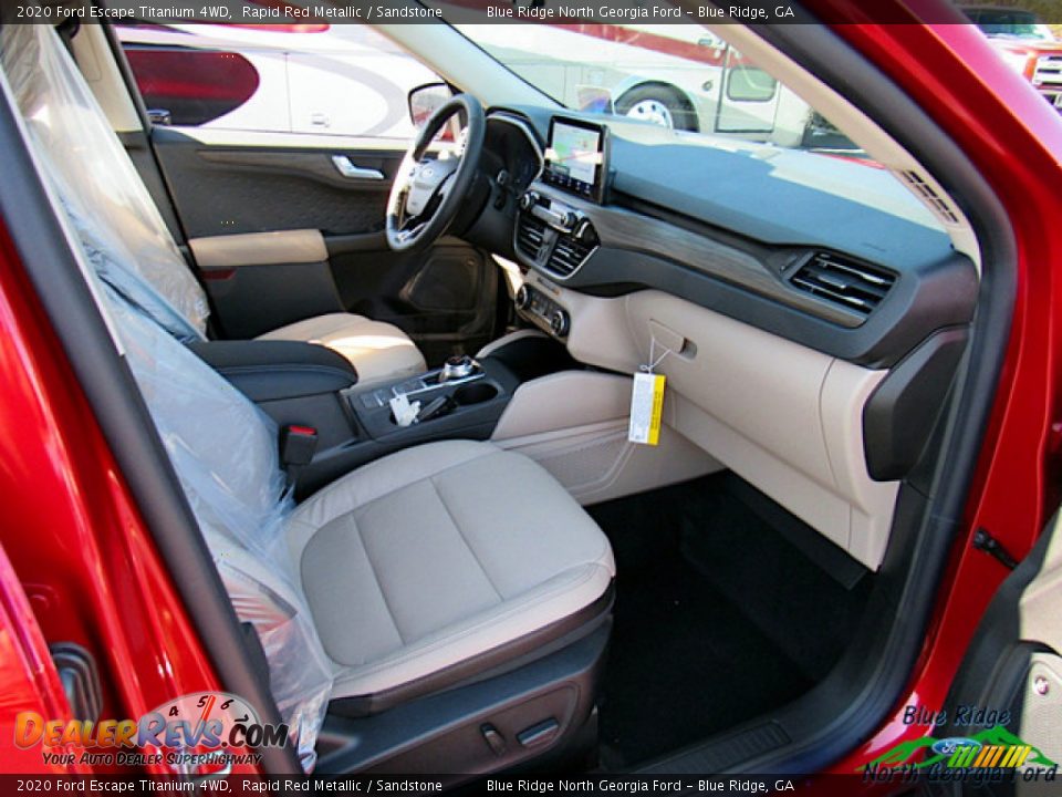 2020 Ford Escape Titanium 4WD Rapid Red Metallic / Sandstone Photo #29