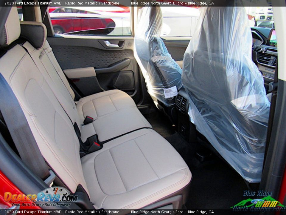 2020 Ford Escape Titanium 4WD Rapid Red Metallic / Sandstone Photo #30