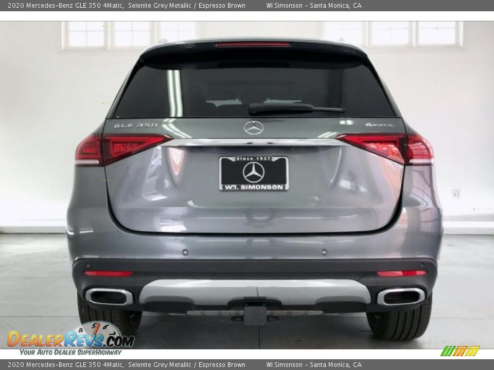 2020 Mercedes-Benz GLE 350 4Matic Selenite Grey Metallic / Espresso Brown Photo #3