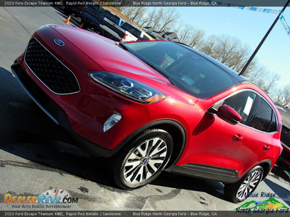 2020 Ford Escape Titanium 4WD Rapid Red Metallic / Sandstone Photo #31
