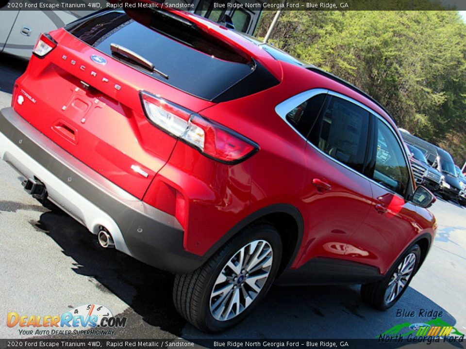 2020 Ford Escape Titanium 4WD Rapid Red Metallic / Sandstone Photo #33
