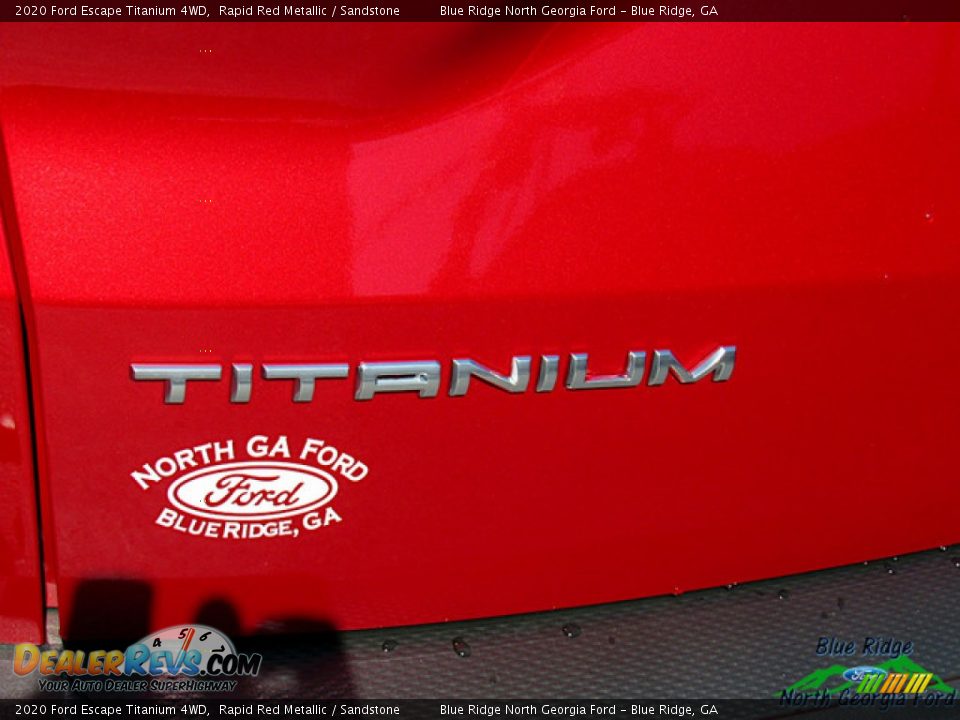 2020 Ford Escape Titanium 4WD Rapid Red Metallic / Sandstone Photo #35