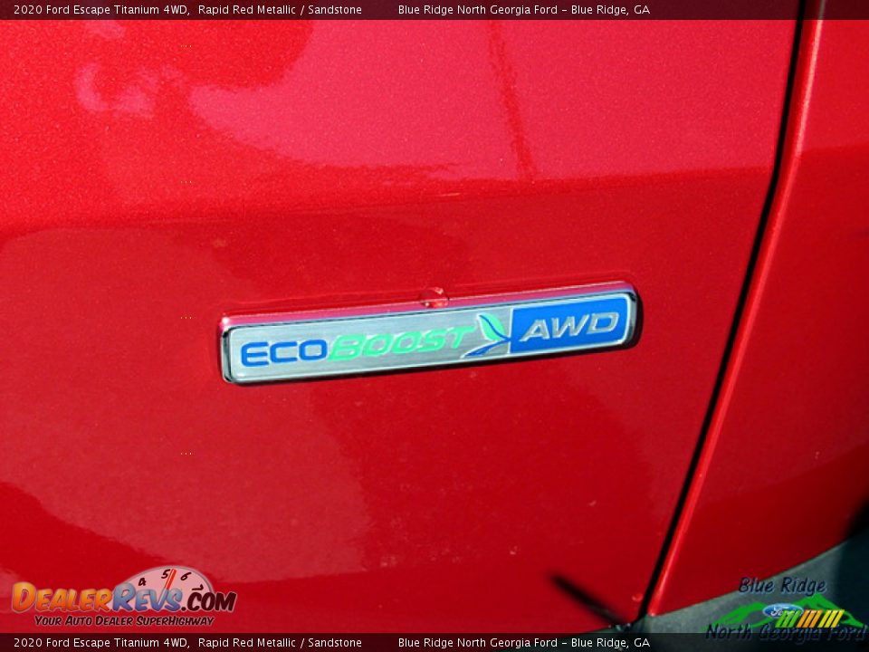 2020 Ford Escape Titanium 4WD Rapid Red Metallic / Sandstone Photo #36