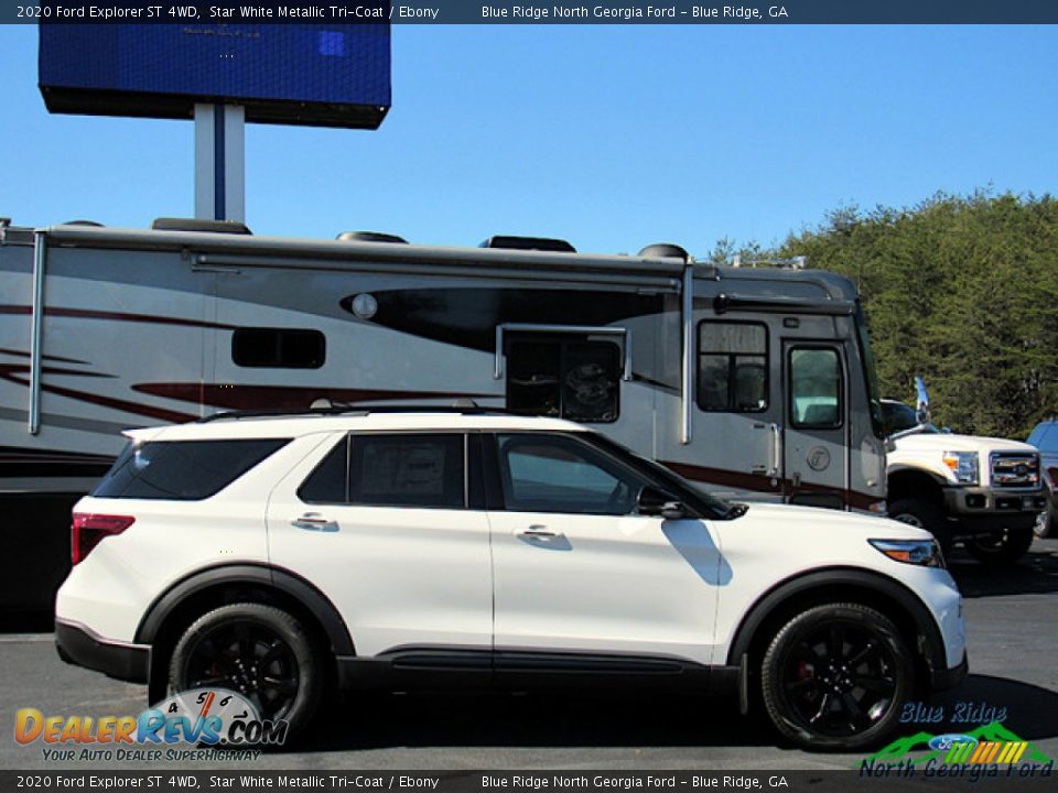 2020 Ford Explorer ST 4WD Star White Metallic Tri-Coat / Ebony Photo #6