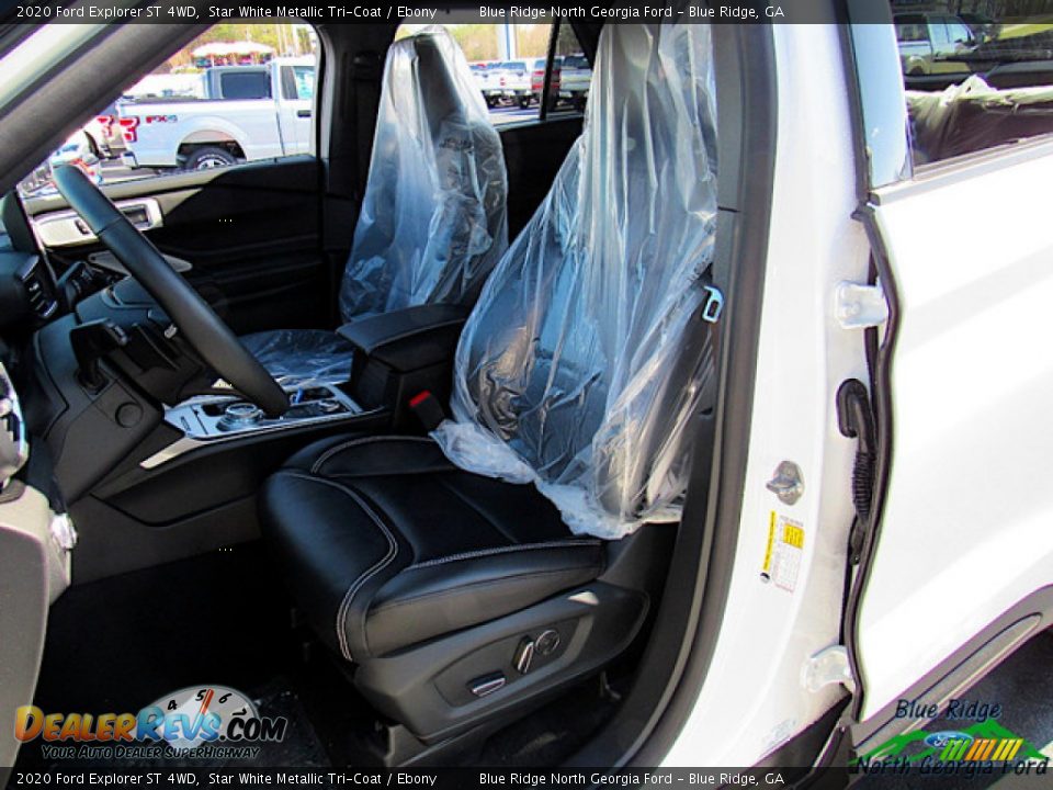 2020 Ford Explorer ST 4WD Star White Metallic Tri-Coat / Ebony Photo #10
