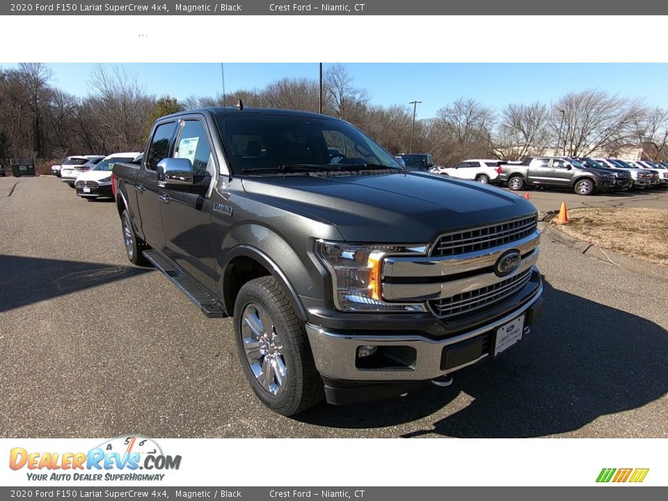 2020 Ford F150 Lariat SuperCrew 4x4 Magnetic / Black Photo #1
